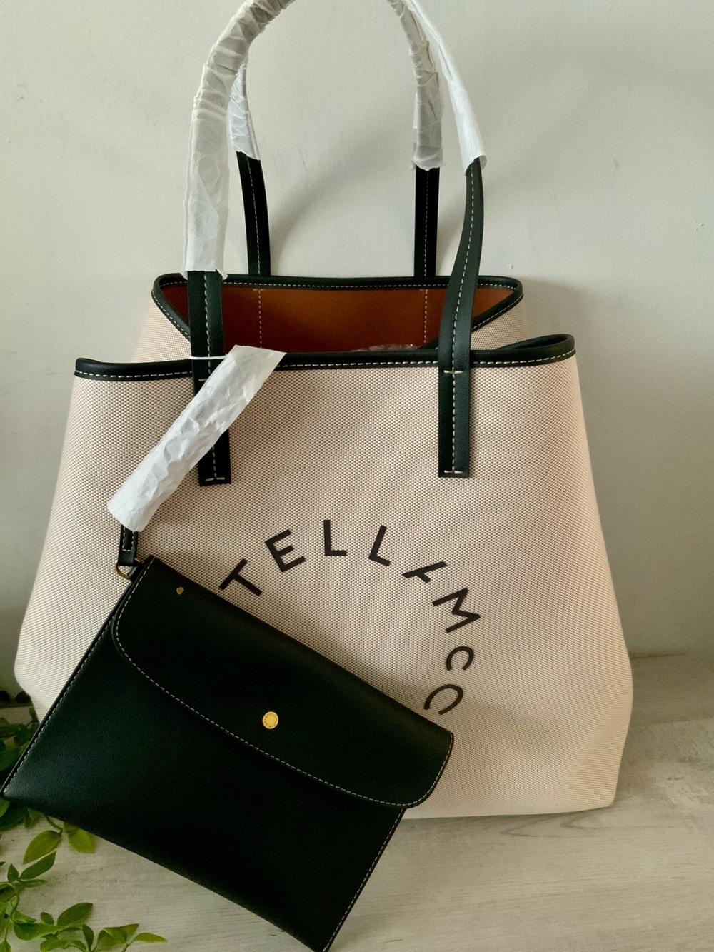 NWT STELLA MCCARTNEY LARGE TOTE BAG W/POUCH